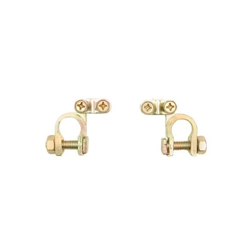 Set borne baterie din cupru cu strangere pe surub Cod: BK80242