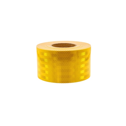 Banda reflectorizanta tip fagure galbena 10cm x 25m Cod: CH-010Y