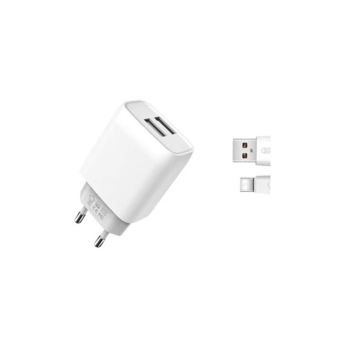 Incarcator retea USB 2.4A cu cablu Type-C Cod: XO-L65-NB103C
