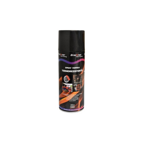 Spray vopsea Negru rezistent termic pentru etriere 450ml Breckner Cod: BK83114