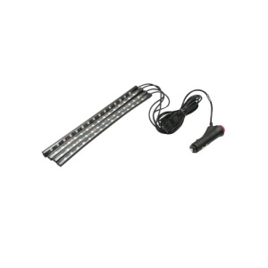 Banda LED lumini ambientale auto 12V, 9W cu telecomanda, control muzical 4x26.7cm RGB Breckner Germany Cod: BK79087 - Img 3