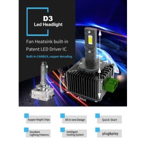 Bec LED D3S 12V CANBUS 8000lm/set COD:NVEL-D3S - Img 1