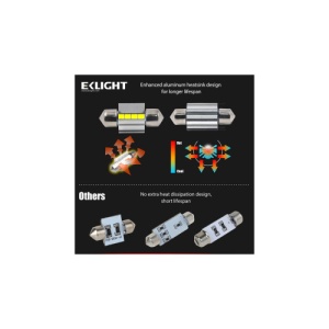 Becuri LED Sofit Canbus 6SMD 36mm 3030 12V Premium Cod: 36mm-2-EK - Img 2