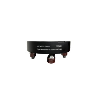 Distantier jante auto 5x114,3 30mm Negru prindere dubla cu piulite M12x1,5 67,1-66,1 Cod: DST3020 - Img 1