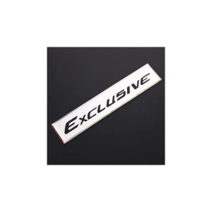 Emblema "EXCLUSIVE " culoare Crom Cod: JS-09 - Img 1