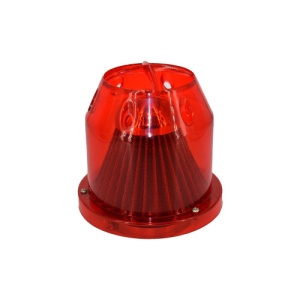 Filtru aer tuning cu carcasa Rosie - Img 1