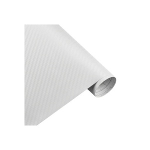 Folie carbon 3D culoare alba latime 1.27mx1m - Img 1