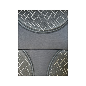 Huse scaun auto universale pentru fata culoare Negru cu Negru si insertii Gri 1+1 Cod: HNG1+1A - Img 3