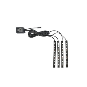 Kit lumini ambientale interior auto RGB LED 12V/6A cu telecomanda Cod: BK80028 - Img 2