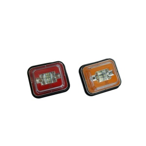 Lampa 24 LED SMD pozitie si semnalizare Lumina Alb stroboscopic / Rosu 12V-24V Cod: 4024A-1 - Img 1