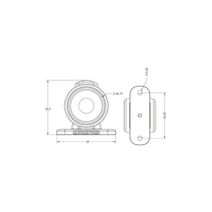 Lampa gabarit laterala LED NEON Alb / Rosu 12-24V Cod: 202017-BK - Img 2