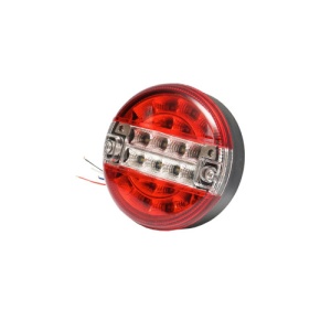 Lampa spate rotunda camion / remorca cu LED 139mm, 12/24V Cod: BK69112 - Img 1