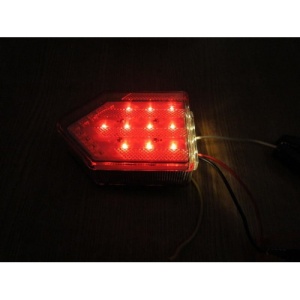 Lampa stop camion DF TRL001 cu sticla TRANSPARENTA LED 12v - Img 6