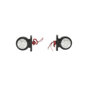 Lampi laterale de gabarit cu LED 12/24V, rosu-alb Cod: BK69445 - Img 3