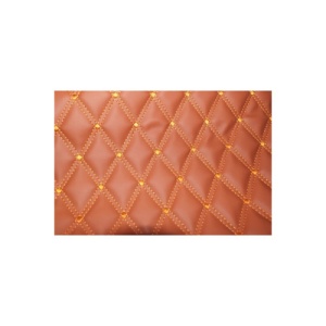 Material imitatie piele tapiterie romb maro/cusatura maro Cod: Y01MM - Img 1