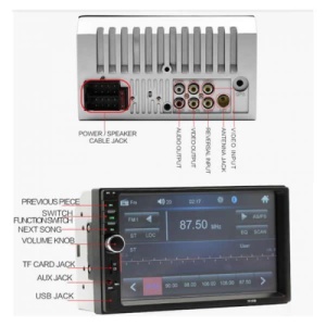 PLAYER MP3 / MP5 AUTO 7010 7" cu mirrorlink - Img 2