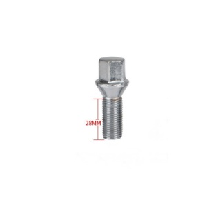Prezoane pentru jante de aluminiu, M12x1,25 mm, cu con drept, lungime 28 mm, cap cheie 17 Cod: B127 - Img 4