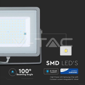 Proiector LED de 100W SMD SAMSUNG Corp Gri 6400K COD: 474 - Img 4