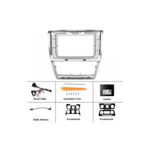 Rama Navigatie 10" cu cablaj si modul canbus compatibila Skoda Octavia II 2009-2013 Cod: NV3179 / GR1 - Img 2