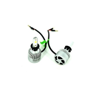 Set Bec H3 cu LED S2 chip led Korea Putere: 40W - 4800 lumen 6000k Voltaj: 12-24V - Img 2