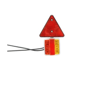 Set lampi LED magnetice cu triunghiuri reflectorizante pentru remorca, fisa 7 pini, cablu 2,5m, cablu fisa 7,5 m Cod: BK98483 - Img 6