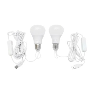 Sistem pentru iluminat cu 2 becuri, panou solar 5V/5,5W si 1xUSB incarcare telefon BK69217 - Img 3