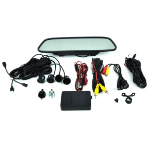 Sistem senzori parcare si camera marsarier cu display tip oglinda de 5" COD: 5004 - Img 1