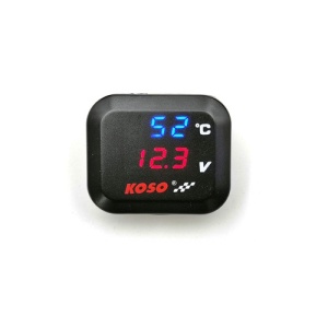 Termometru 4 in1 + mufa bord incarcator USB 3A + voltmetru 12V Cod: DS4030 - Img 1