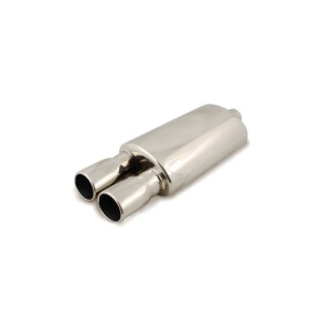 Toba sport inox dubla, diametru intrare 60 mm, lungime totala 550 mm, corp 320 mm Cod: 801212-7676P - Img 1
