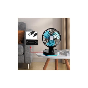 Ventilator auto / camping cu acumulator USB 5V Cod: AC-2324B - Img 3