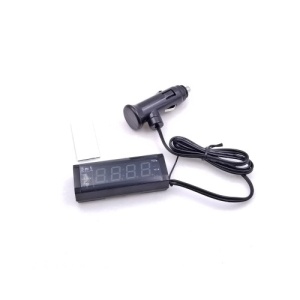 Voltmetru 3 in1 12-24V cu ceas si termometru Cod: FS-6146 - Img 2