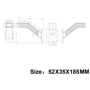 â€‹Lampa gabarit SL-5017-D dreapta cu semnalizare dinamica - Img 2