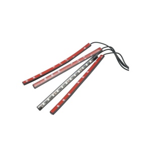 Banda LED lumini ambientale auto 12V, 9W cu telecomanda, control muzical 4x26.7cm RGB Breckner Germany Cod: BK79087 - Img 4