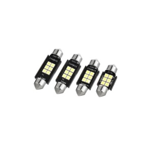 Bec sofit 31mm 6SMD 3030 12V Canbus 300 lumen Lumina alba Cod: HH031 - Img 2