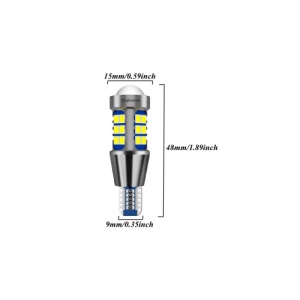 Bec T15 27SMD 3030 12V Canbus 800 lumen Lumina alba Cod: HH021 - Img 3