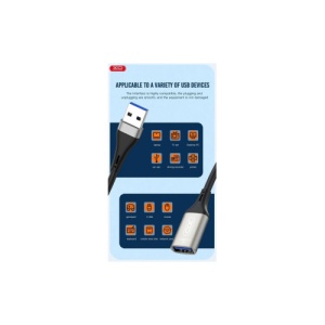 Cablu adaptor, mama USB la tata USB 3m. Cod:XO-NB219 - Img 2