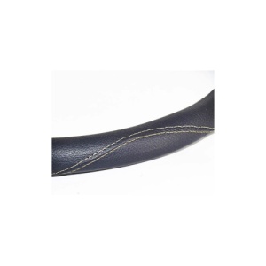 Husa volan din imitatie de piele marime M culoare negru cusatura gri deschis Cod: FX61 - Img 2
