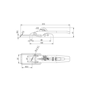Inchizator oblon remorca 600 kg pentru usi metalice sau obloane Cod: ZB-01 - Img 4