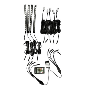 KIT FIR NEON LED RGB + BANDA LED RGB 22CM CU TELECOMANDA RF. SPT54ARW 12V - Img 2