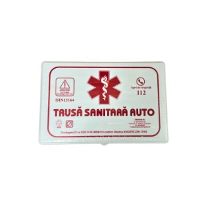 Kit siguranta auto complet Trusa, 2x triunghiuri, stingator, vesta, saculet - Img 3