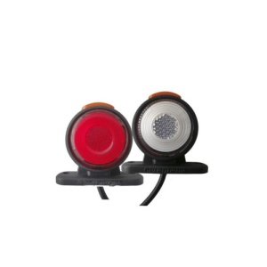 Lampa gabarit laterala LED NEON Alb / Rosu 12-24V Cod: 202017-BK - Img 3
