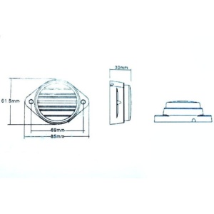 Lampa SMD 4004-3 Lumina:alba Voltaj: 24V Rezistenta la apa: IP66 - Img 3