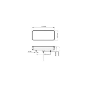 Lampa stop camion LED cu semnalizare dinamica 12-24V Cod:SL-5013 - Img 3