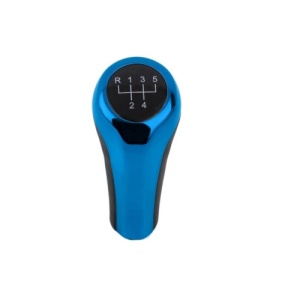 Maner schimbator 5 viteze compatibil BMW X1 X3 X5 E53 E83 E60 E81, E82, E87, E90, E91, E92, Albastru Cod:FX-310 - Img 1