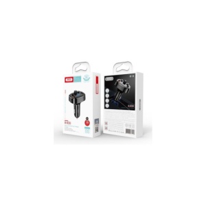 Modulator MP3 SMART cu functie handsfree auto Bluetooth si incarcator auto QC 3.0, 2x USB, 18 W 12V-24V Cod: XO-BCC03 - Img 3