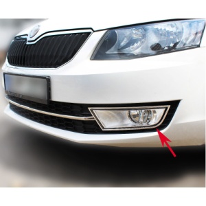 Ornament cromat pentru proiectoare SKODA OCTAVIA III 2013-2016 CROM 5570 - Img 1