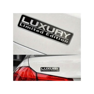 Ornament metalic "LUXURY" 7.5cmx1.5cm Cod: JST-01 - Img 3