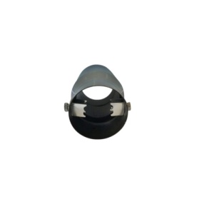 Ornament toba inox Premium, model tesit cu perforatii, intrare 6.5 cm, iesire 6.9 cm, lungime 15 cm Cod: 7656G - Img 4