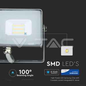 Proiector LED 10W Cip SAMSUNG SMD Corp Gri 6400K COD: 432 - Img 4