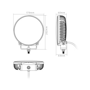 Proiector LED cu functie DRL (lumina de zi) / 108W Cod: HL-2006DRL - Img 3